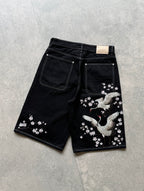 Midnight Crane Jorts